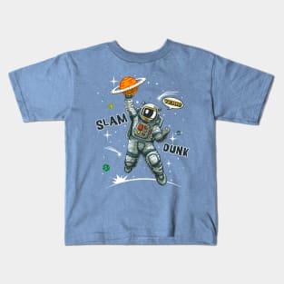 astronaut slam dunk Kids T-Shirt
